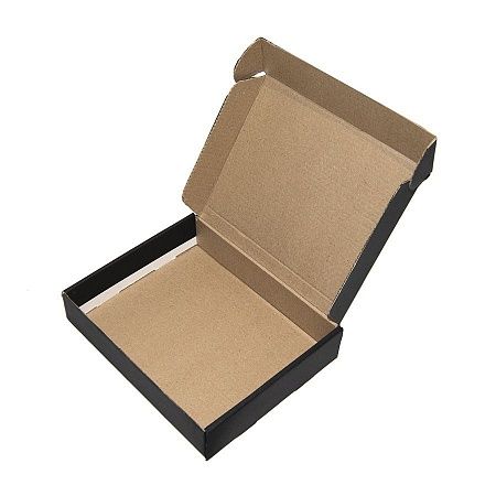 Коробка подарочная, внешний размер 18,5х14,5х3,8см, картон, самосборная, черная