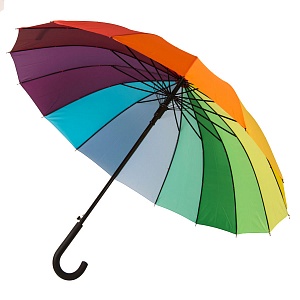 Зонт-трость  "Радуга" (полуавтомат)