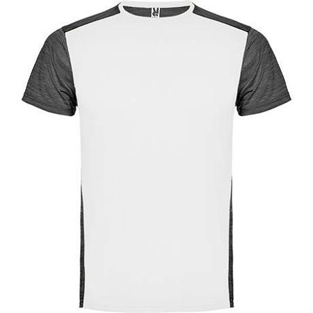 Спортивная футболка ZOLDER мужская, белый/пёстрый черный