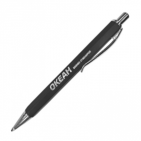 Ручка шариковая "Stanley", черный, покрытие soft touch