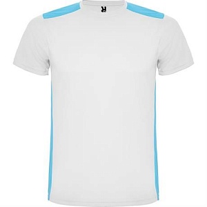 Спортивная футболка DETROIT мужская, белый/бирюзовый