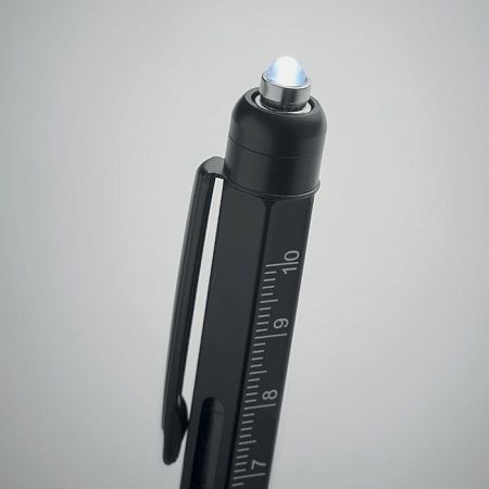 Ручка с линейкой и уровнем