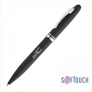 Ручка шариковая "Moon", черный, покрытие soft touch