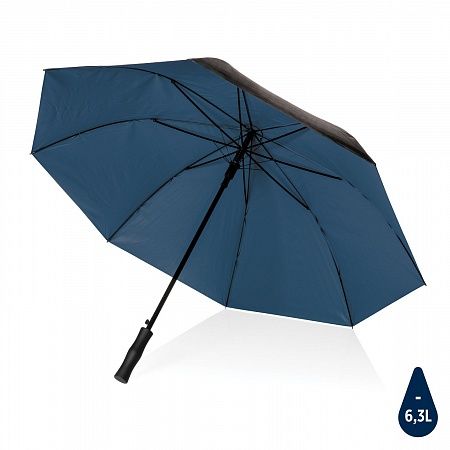 Двухцветный плотный зонт Impact из RPET AWARE™ с автоматическим открыванием, 27"