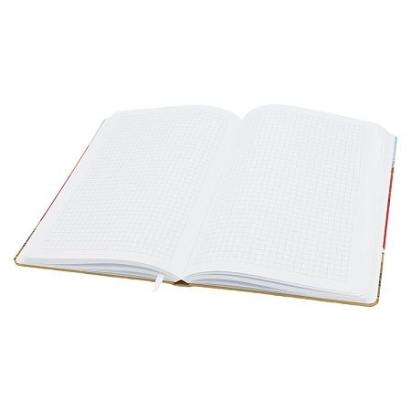 Записная книжка Dziuna Октябрьская в клетку 15 x 21 см