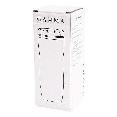 Термокружка Gamma, матовый, белый
