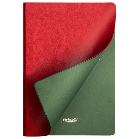 Ежедневник Portobello Trend, River side, недатированный, красный/зеленый (без упаковки, без стикера)