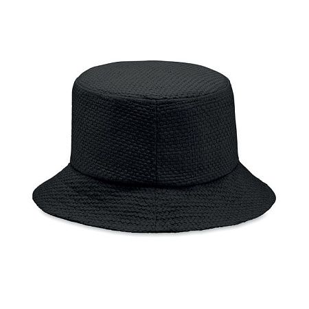 Шляпа-ведро из бумажной соломы