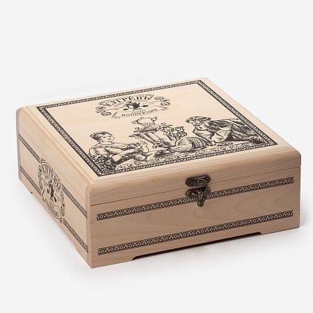 Подарочный набор Сугревъ в деревянной коробке, коллекция из 9 чаёв