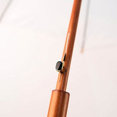 Зонт-трость с деревянной ручкой, полуавтомат